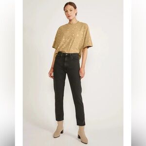 ÉTICA Denim Finn Slim Straight in Obsidian Black Wash Ethically Made size 26